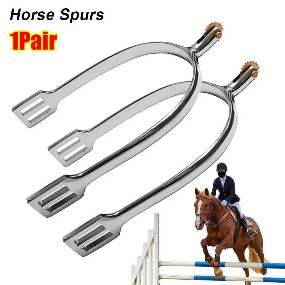 

1Pair with Rotating Copper Gears Horse Spurs Zinc Alloy Cowboy Boots Cowboy Spurs Horse Boots Accessory Equestrian Riding Supply