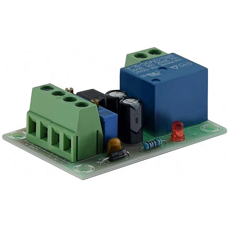 Dc 12V Spoel 10a 240vac 28vdc Dpdt Elektromagnetische Relais JQX-13F2Z & XH-M601 12V Batterij Slimme Voeding Control Board