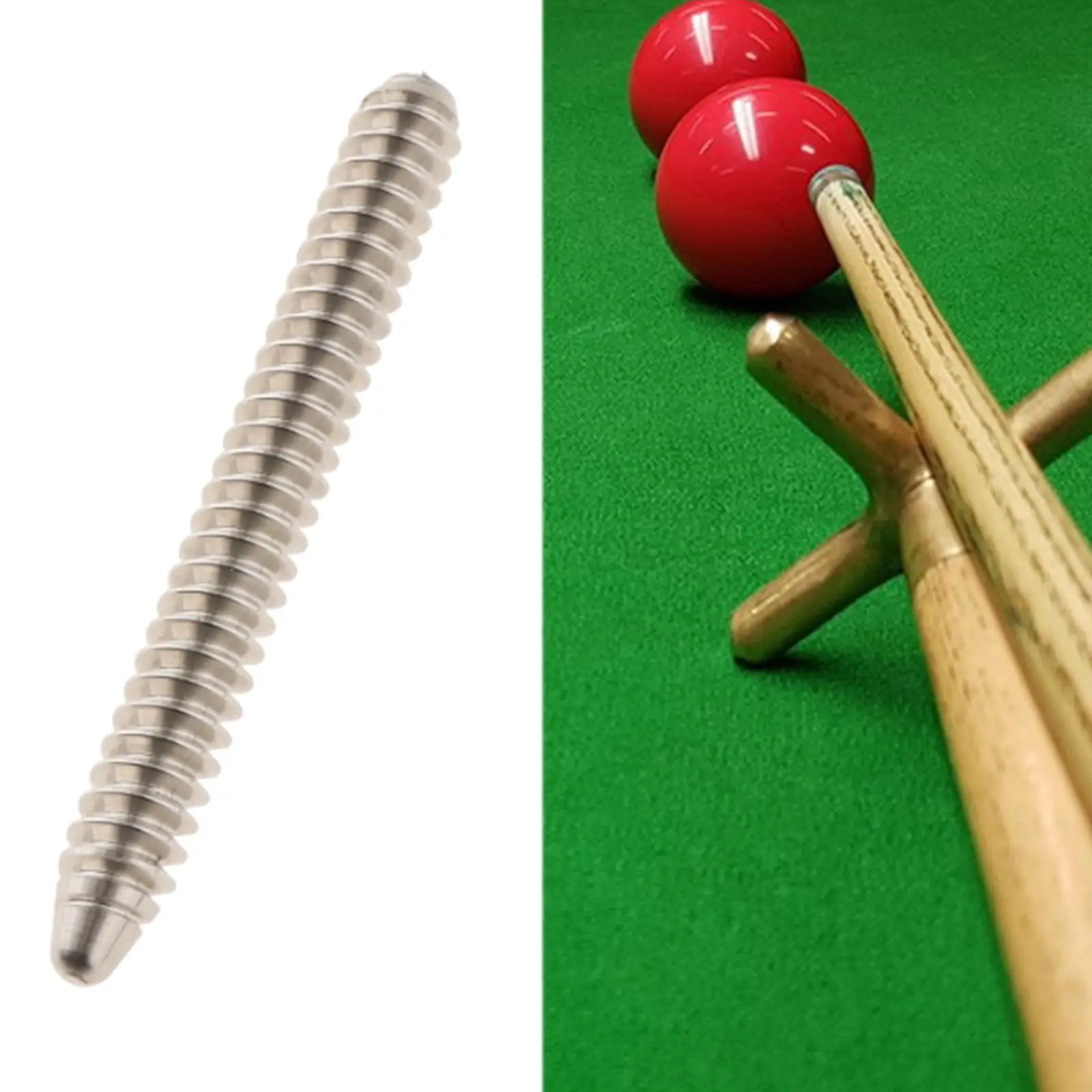 Billiards Pool Cue Joint Pin, Pool Cue Joint Screws, Premium 3/8-10 Metal Portable Sturdy Easy Install Repair Supplies