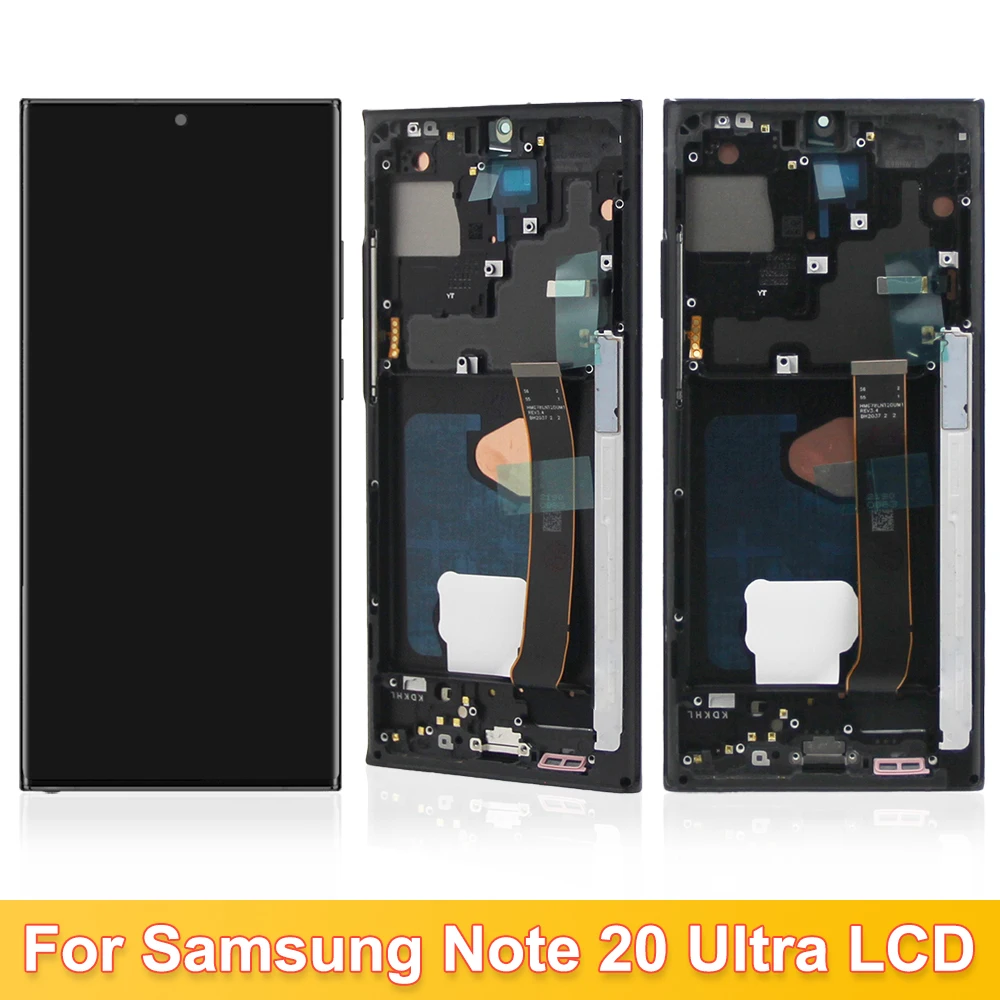 6.67‘’OLED Note 20 Ultra Screen for Samsung Galaxy Note20 Ultra N985F N986B LCD Display Digital Assembly Touch Screen With Frame