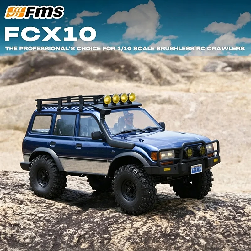 FMS FCX10 LC80 PRO V2 Brushless Simulation Official Authorization With High And Low Speed Remote Control Off-Road Climbing Car