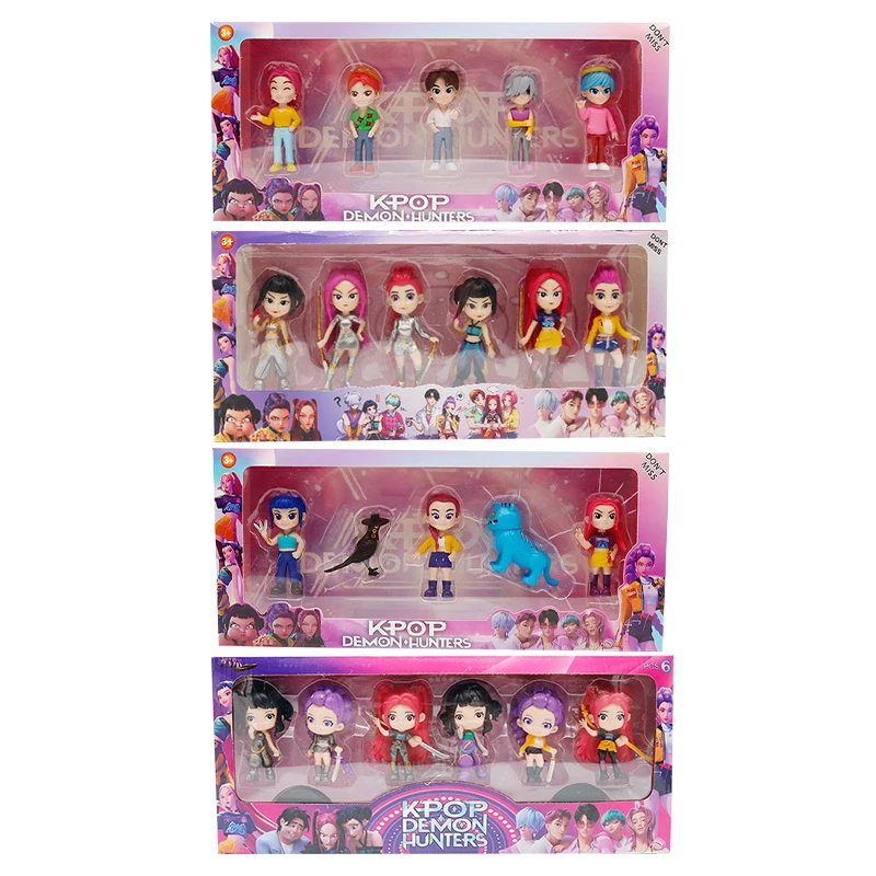 2026NEW Kpop Devil Hunter Rumi Zoe Mira anime polychlorure de vinyle collection de personnages bibelots de bureau cadeau du nouvel an pour enfants