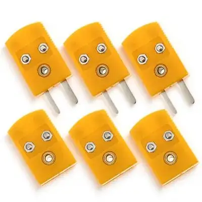 

3Sets Thermocouple Connector Plastic K Type Adapter Male Female Wire Connector Repair Thermocouple Plug Replacement