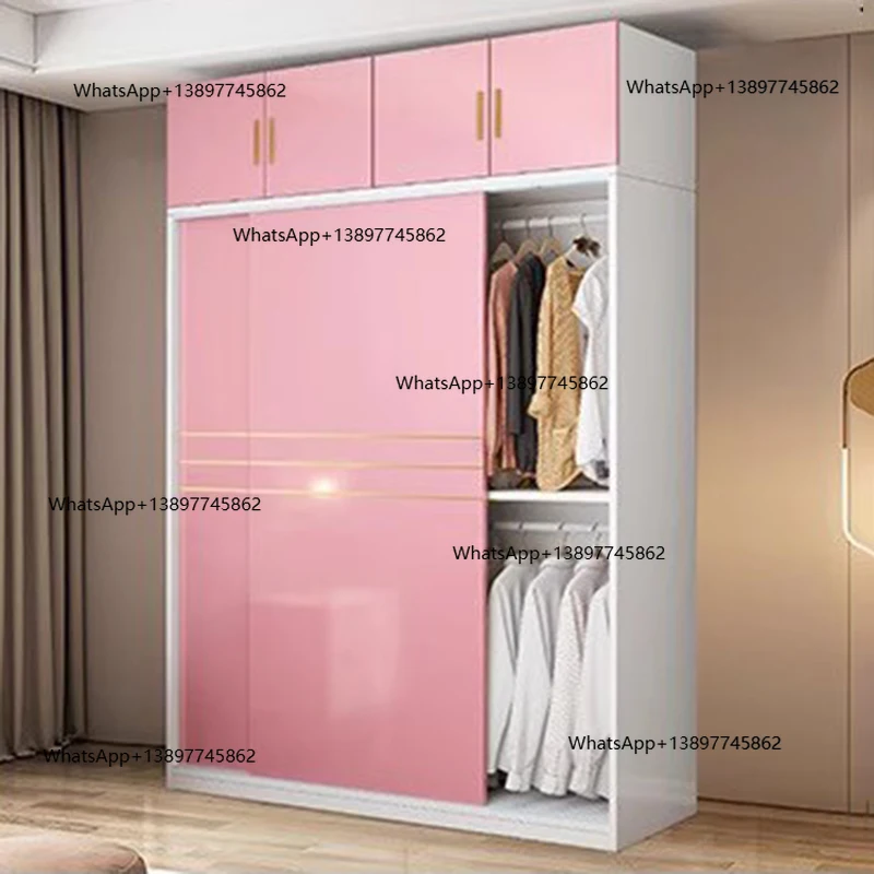 

Peiqi Storage Organizer Closet Bedroom Clothes Cupboard Partitions Cabinet Wooden Display Wardrobe Modern Guarda Roupa Home Furn
