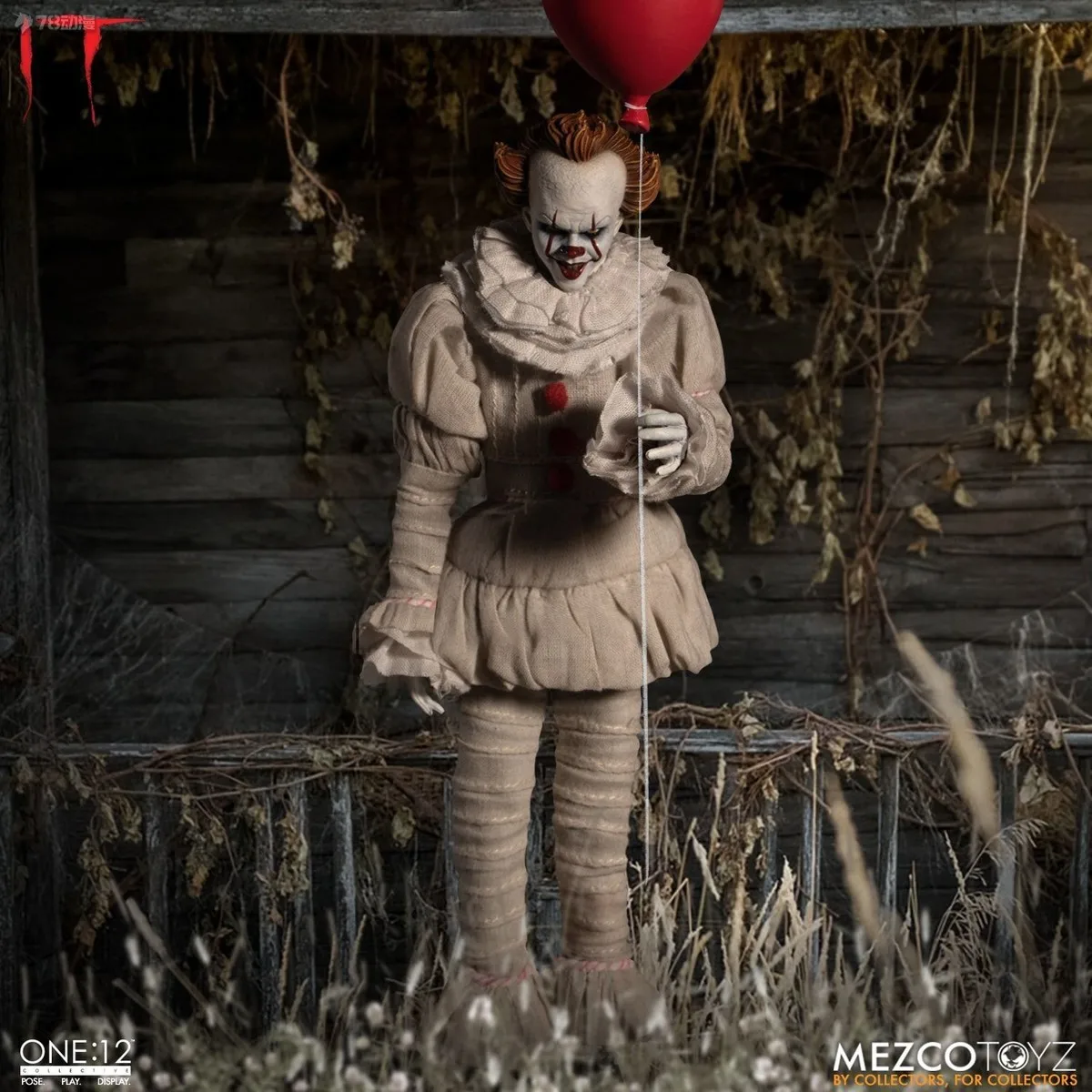 Mezco Toyz الأصلي 1/12 سلسلة صغيرة الحجم مهرج قامت Pennywise أنيمي عمل نموذج لجسم اللعب الحلي هدايا للأولاد