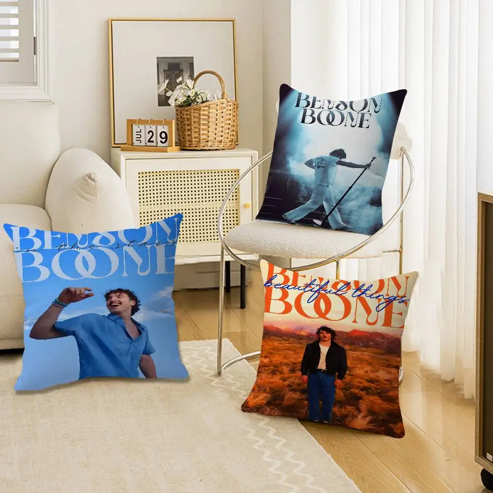 

Singer B-Benson Boone Anime Pillow Cover for Bedroom Room and Living Room Sofa Decorative Cushion Cover