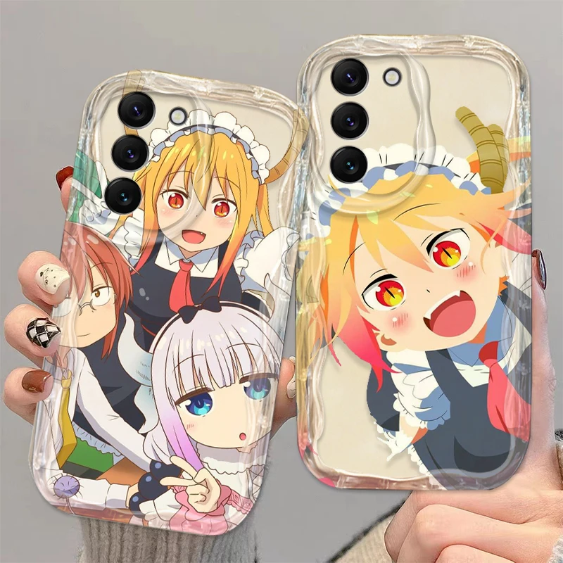 Miss Kobayashi Dragon Maid Cover For S21 S23 S24 Ultra Plus FE A55 A35 A25 A05S A54 A53 A52 A33 A32 Wave Oil Phone Case