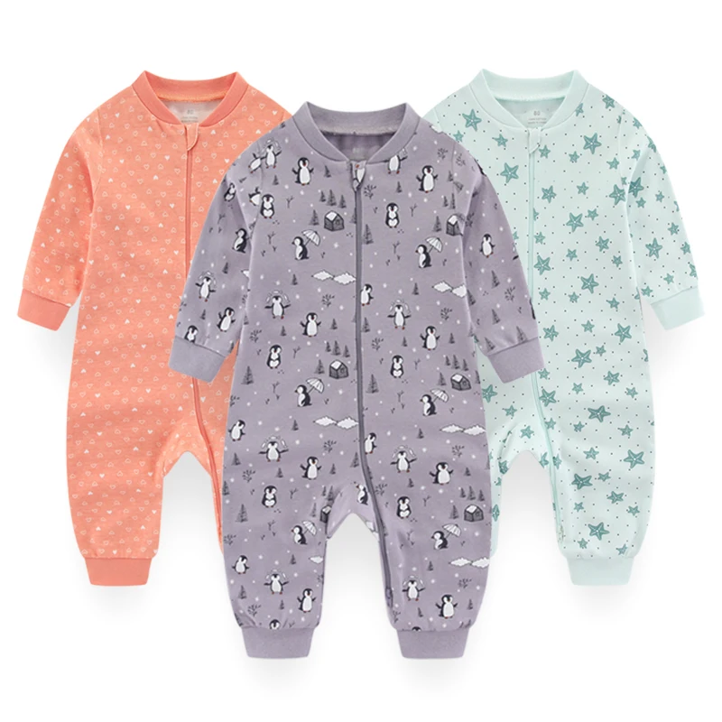 Newborn Baby Clothing Set 3Pcs Fall Cotton Rompers for 3M-2Y Boy Girl 2022 New Infant Jumpsuit Long Sleeve Kids Pajamas Outfits