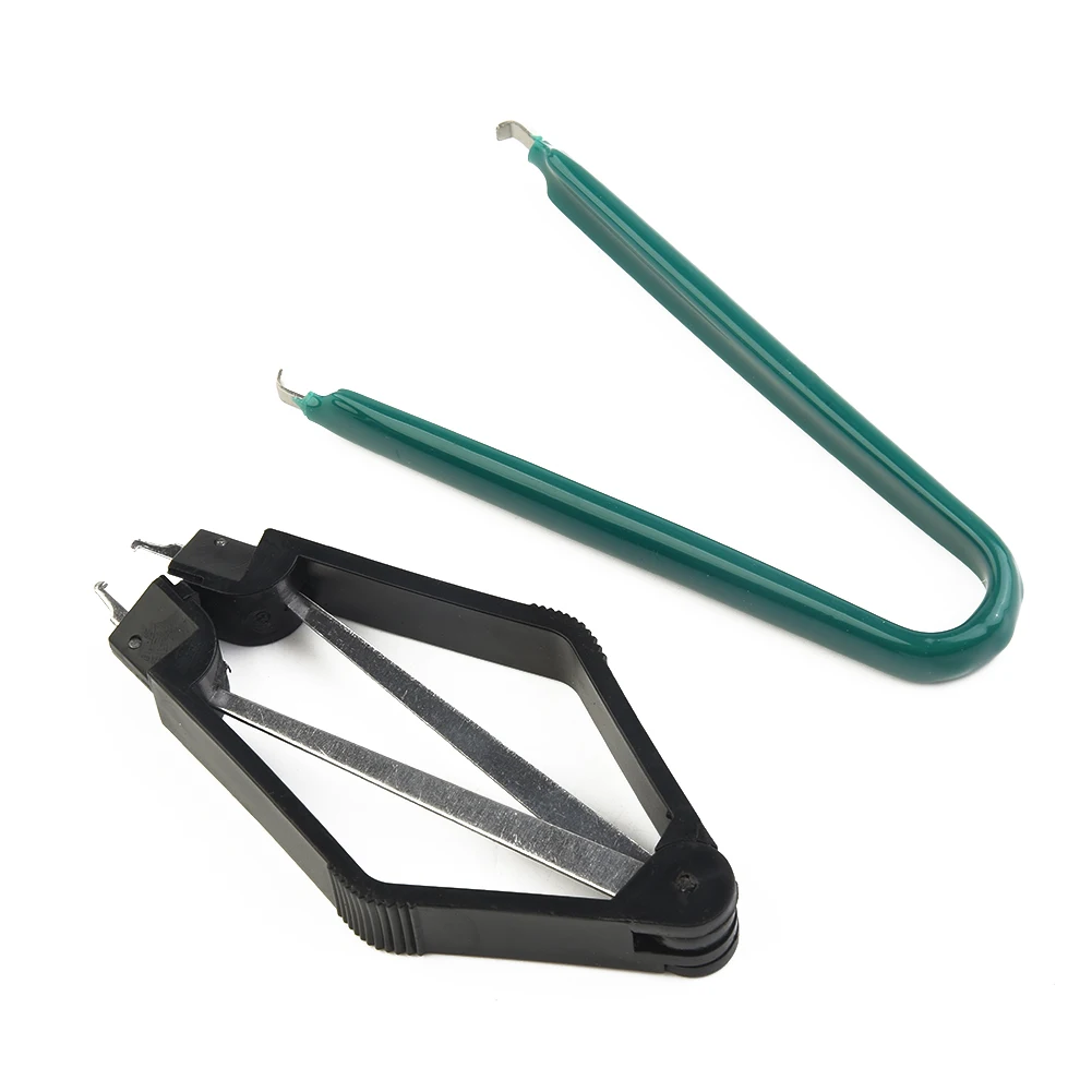 2pcs Anti-Static IC Chip U Sahpe Puller Extractor For Circuit Board Components Extraction Removal CPU Clamping PLCC Puller Clips