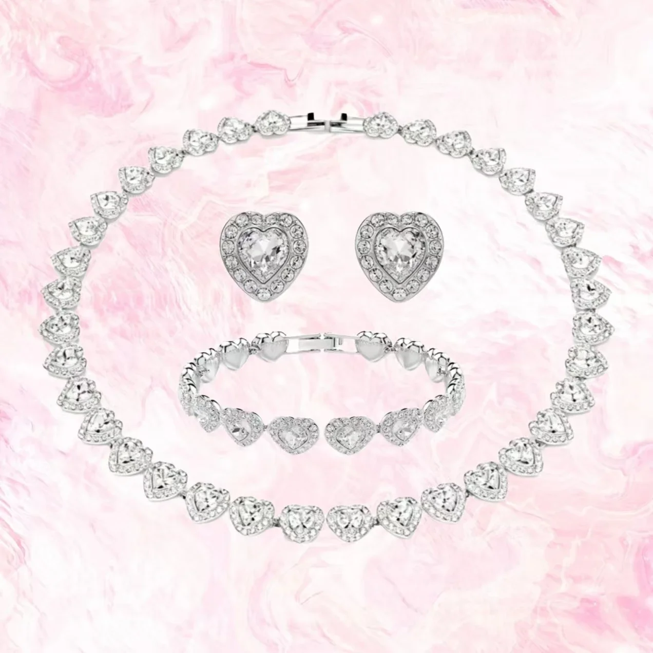 High-quality Classic Crystal Necklace Set, Suitable for Daily Wear and Parties, S925 Silver, Elegant Jewelry 2026