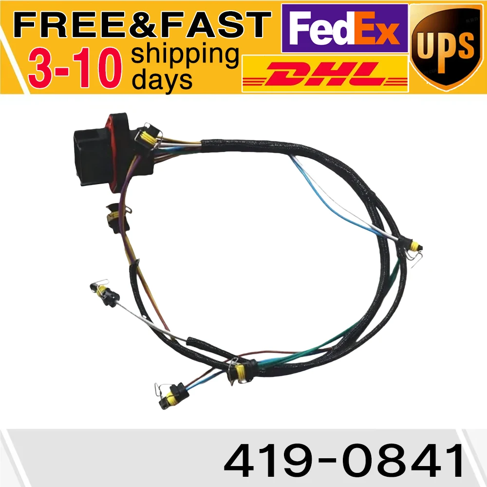 

OEM 419-0841 Unit Injector Wiring Harness for CAT C9 Marine Engine Excavator 336D 330D Tractor D6T D6R Motor Grader 140M 160M