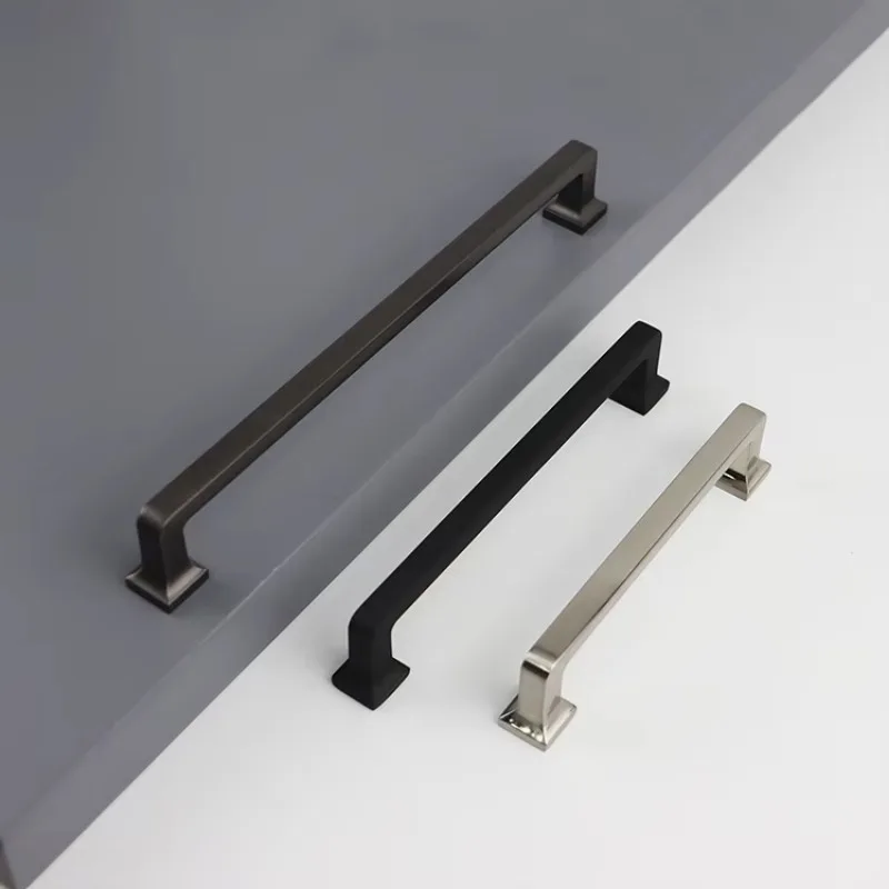 Black Nordic Design Luxury Cabinet Handles Home Kitchen Handles For Sale