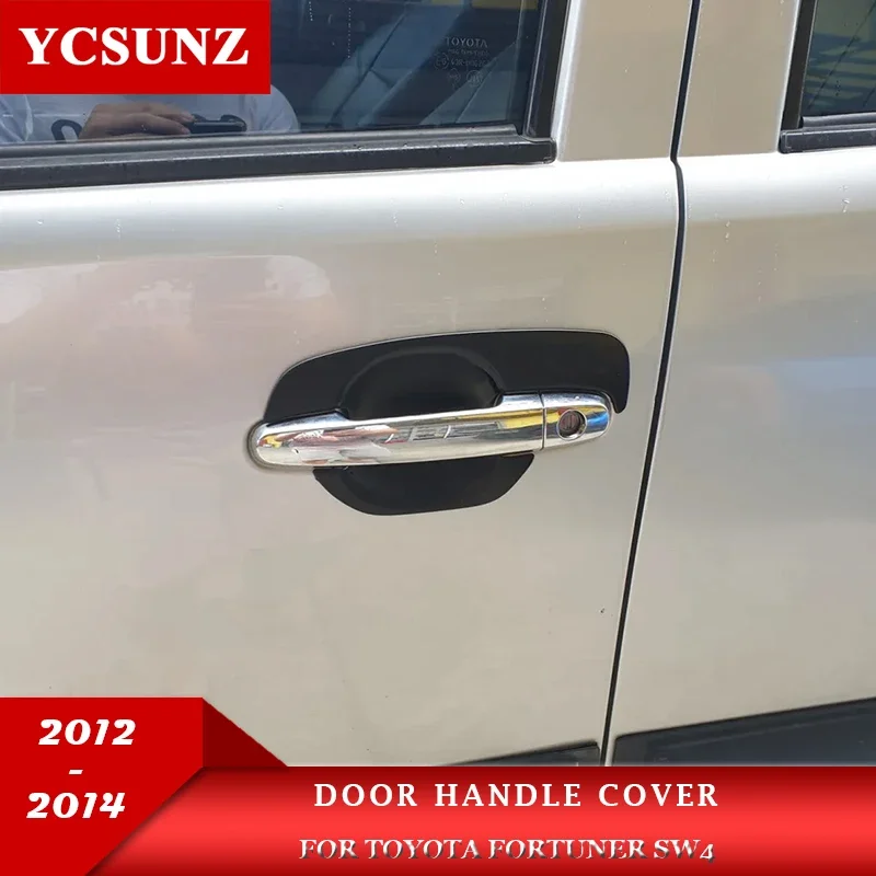 ABS Door Handle Bowl Insert Cover For Toyota Fortuner SW4 2012 2013 2014 Car accessories YCSUNZ