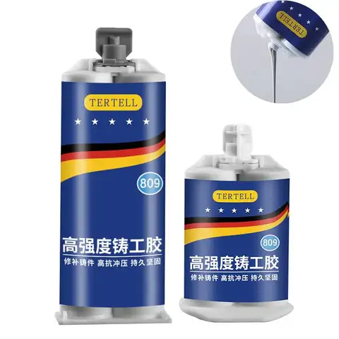 Colla per fonderia Colla extra forte Agente di riparazione dei metalli Pietra Ceramica Acciaio Rame Alluminio Stampo per colata Foro Crepa Saldatura Colla AB