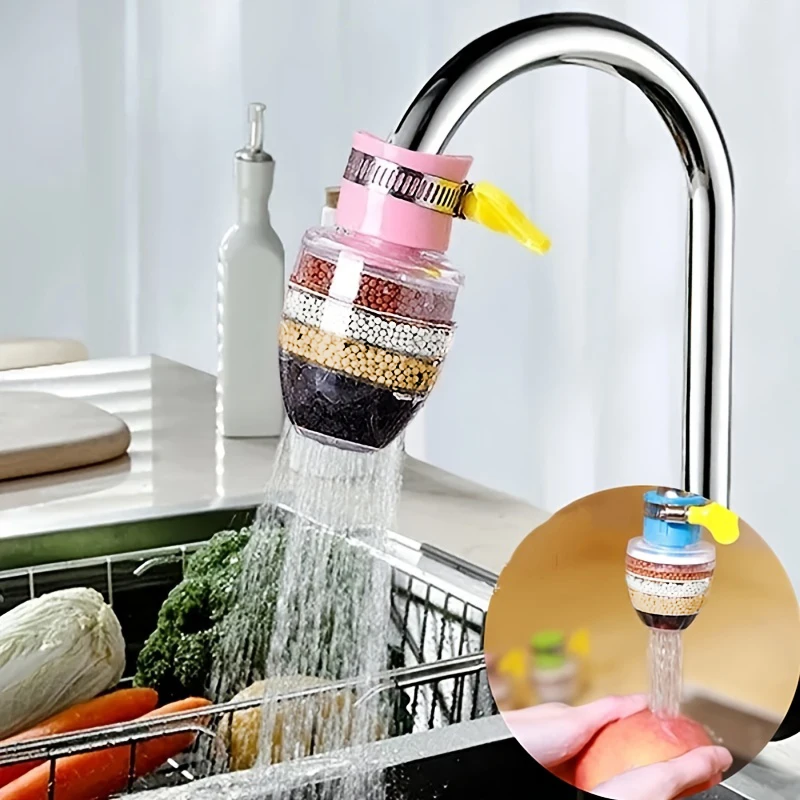 1 قطعة فلتر مياه مناسب لصنبور المطبخ 16-22 مللي متر ، منقي مياه الصنبور الصغير النظيف ، رؤوس صنبور المياه فلتر الكربون #1