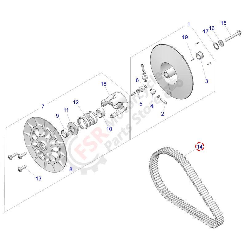 CVT BELT-DRIVE,FOR POLARIS RZR XP 4 1000 TURBO PRO RS1 RANGER CREW XPEDITION ADV INTL XP XD 2016-2026,P/N:3211202 3211186,QUAD