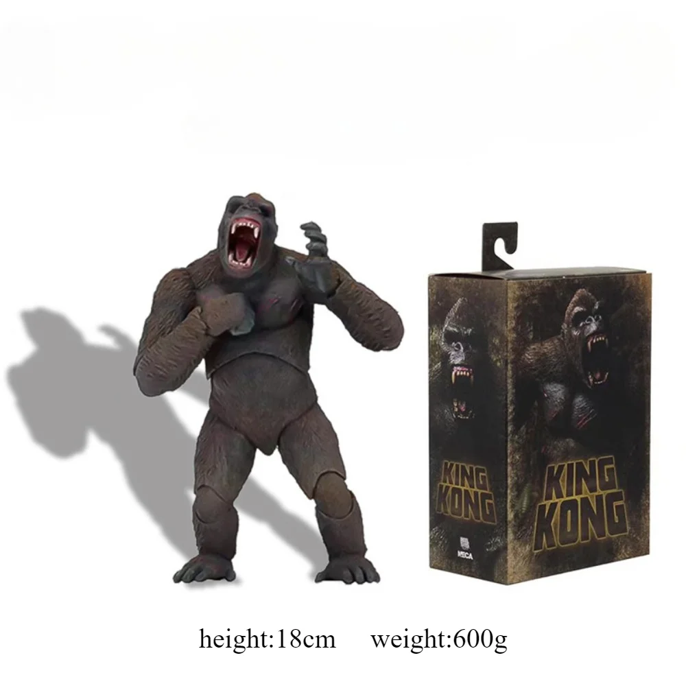 Mobile Figurine Model Godzilla Vs. King Kong Battle Energy Axe Gorilla Box-packed Children's Toys Dolls Decoration Ornament Gift