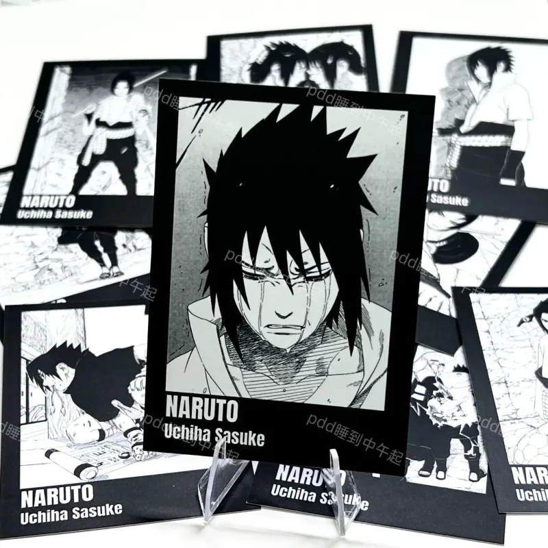 بطاقات أنيمي ناروتو اوتشيها ساسوكي مجموعة بطاقة الصور لتقوم بها بنفسك مجموعة إبداعية حلية هدايا رائعة لصديق كوس الأجهزة الطرفية اللعب #3