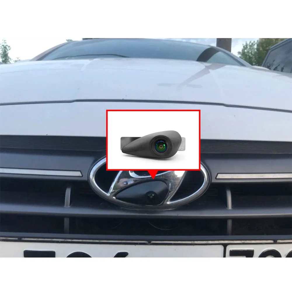 AHD Car Front View Camera For Hyundai IX35 I30 Tucson Accent I40 Santa Fe Dm H1 Terracan Starex I20 IX55 For Vehicle Emblem Logo