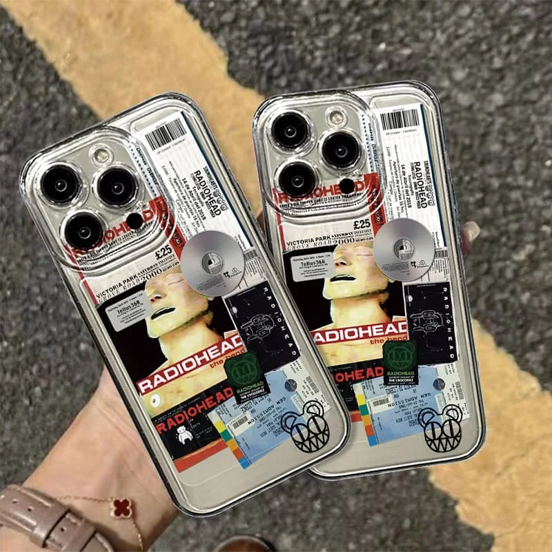 

Messy Record Airplane Tickets Phone Case For iPhone 16 15 14 13 11 12 Pro Max XR XS X 14 7 8 16 Plus SE 16E 11 15 13 Pro Cover