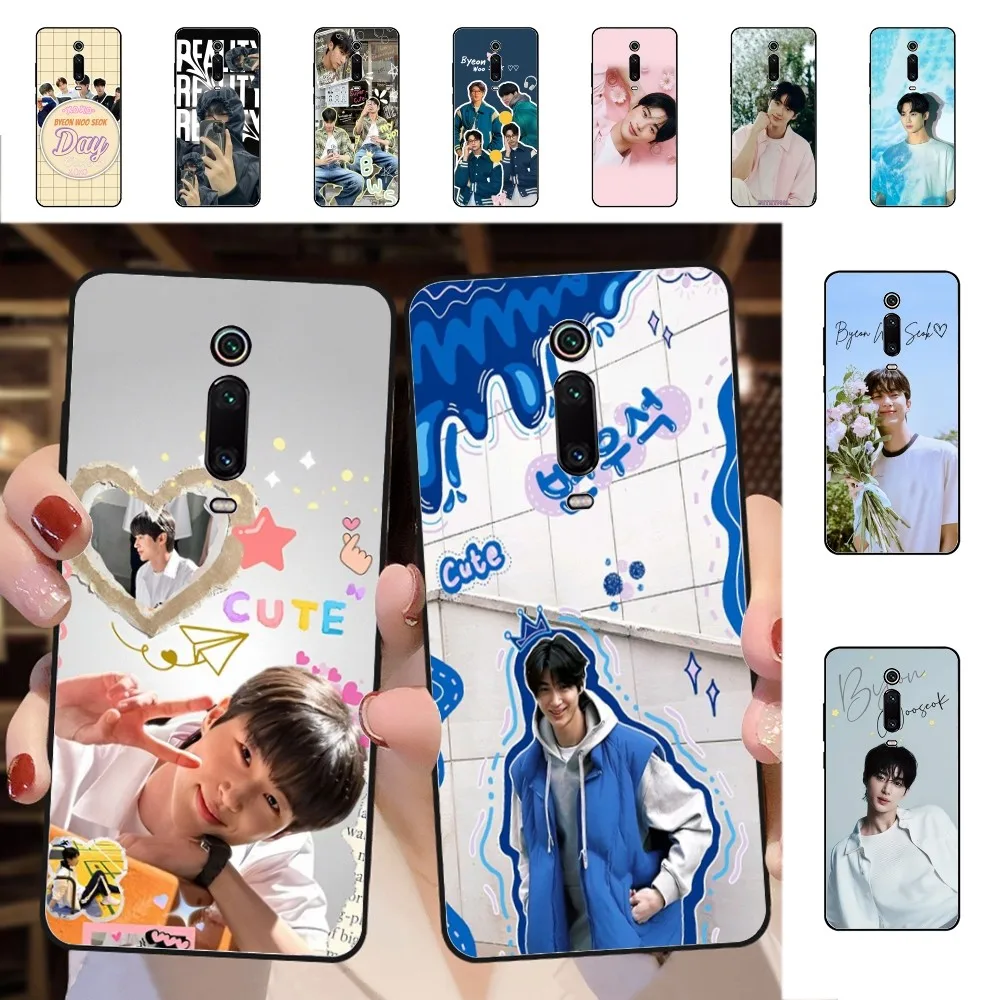 B-Byeon W-Woo Seok Phone Case For Redmi 5 6 7 8 9 10 Plus Pro 6 7 8 9 A GO K20 K30 K40 Pro Plus F3 Fundas