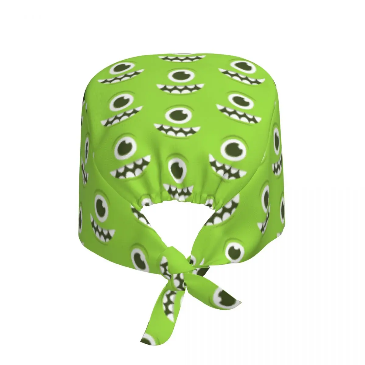 Custom Adjustable Mike Wazowski Cartoon Working Hat M-Monsters U-University Scrub Caps Scrub Nursing Doctor Surgeon Cap for Chef