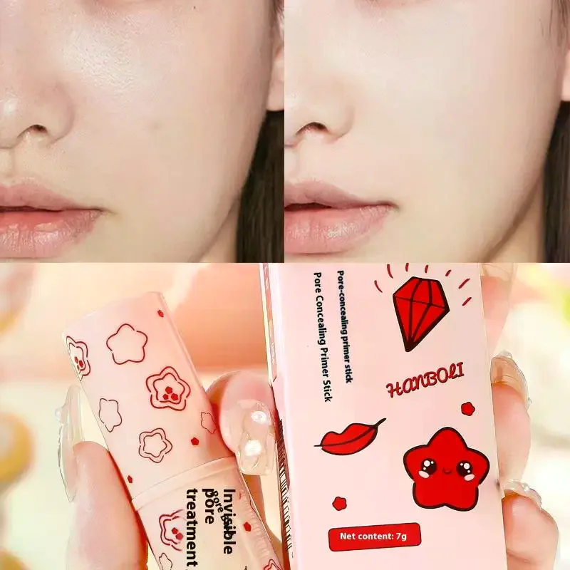 Crème hydratante pour les pores invisibles, 7g, mate, primaire pour le visage, bâton d'apprêt pour les pores invisibles, éclaircissant, soin pour le contrôle de l'huile de la peau