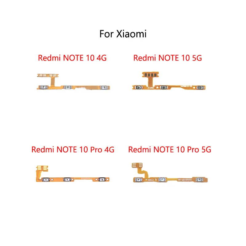 Кнопка питания, кнопка отключения громкости, кнопка включения/выключения, гибкий кабель для Xiaomi Redmi Note 10 Pro 4G 5G