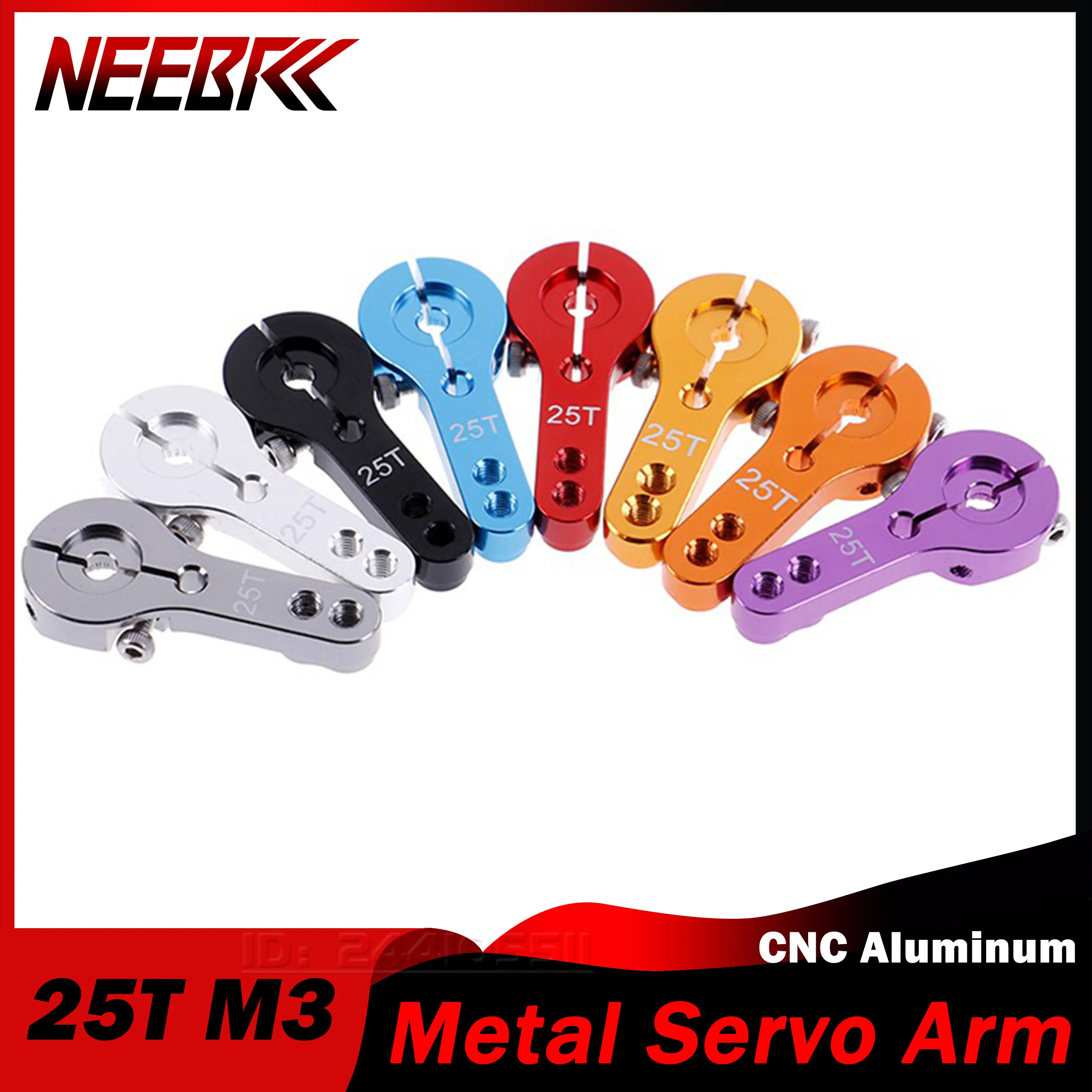 25T M3 RC Servo Horn Arm Metal Aluminum Set for MG995 MG996R E9001 Futaba Savox Xcore HL HSP PowerHD JX SPT Dspower DIY Car Toy - view 5