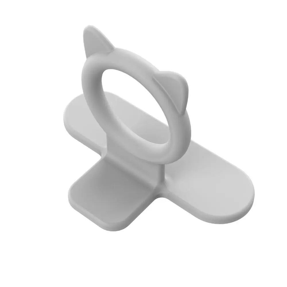 Multifunction Toilet Seat Lifter Adhesive Cartoon Avoid Touching Toilet Lid Handle Ring Shape Silicone Toilet Lid Lifter
