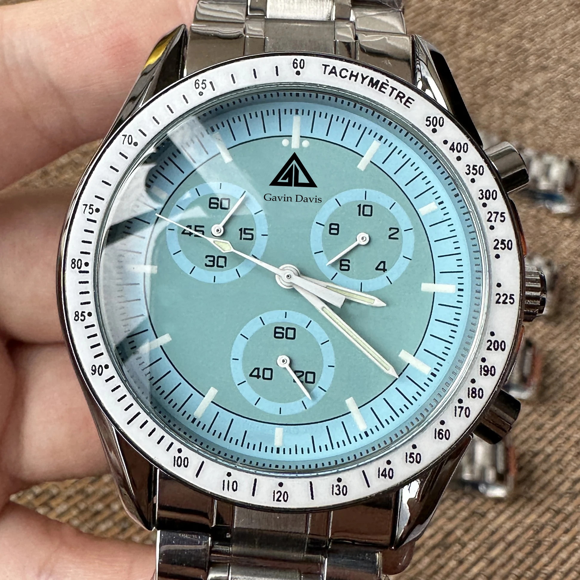 2025 New original high sport style quartz multi-function chronograph men's watch  Moon watch