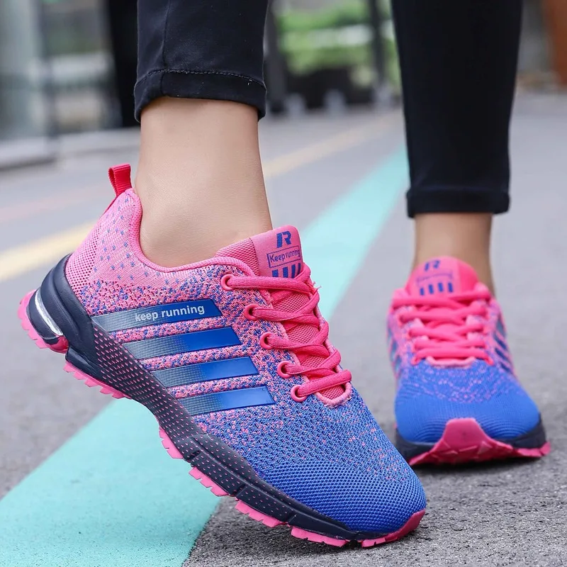 

YRZL Shoes for Women Running Shoes Outdoor Athletic Sports Sneakers Lace Up Breathable Leisure Trainer Walking Men's Sneakers