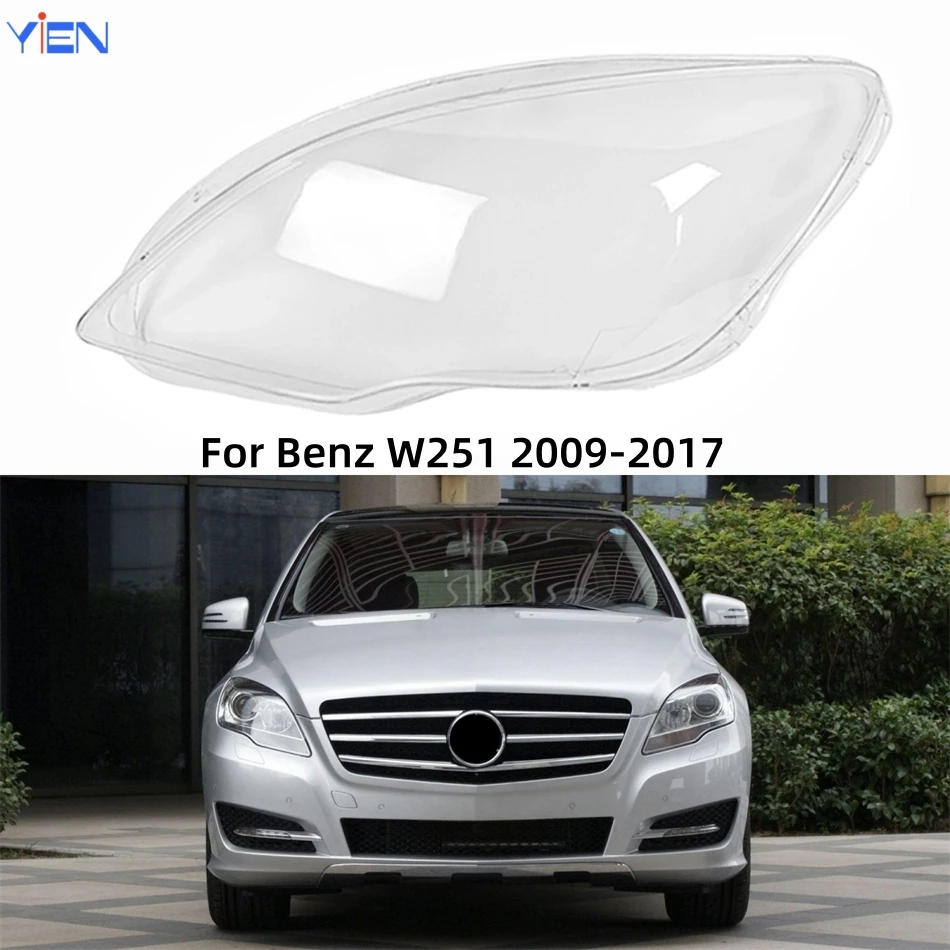 

For Mercedes Benz W251 R300 R320 R350 R400 R500 2009 2010 2011 2012 2013 2014 2015 2016 2017 Car Supplies Headlight Cover