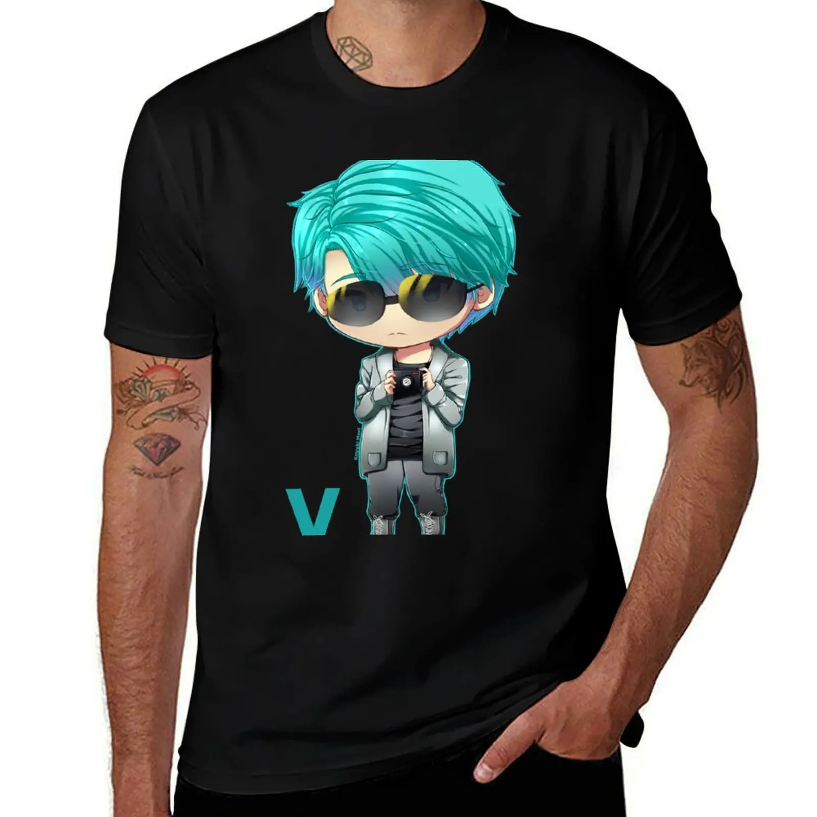 

Mystic Messenger: V T-Shirt Fitness Training Breathable Tee
