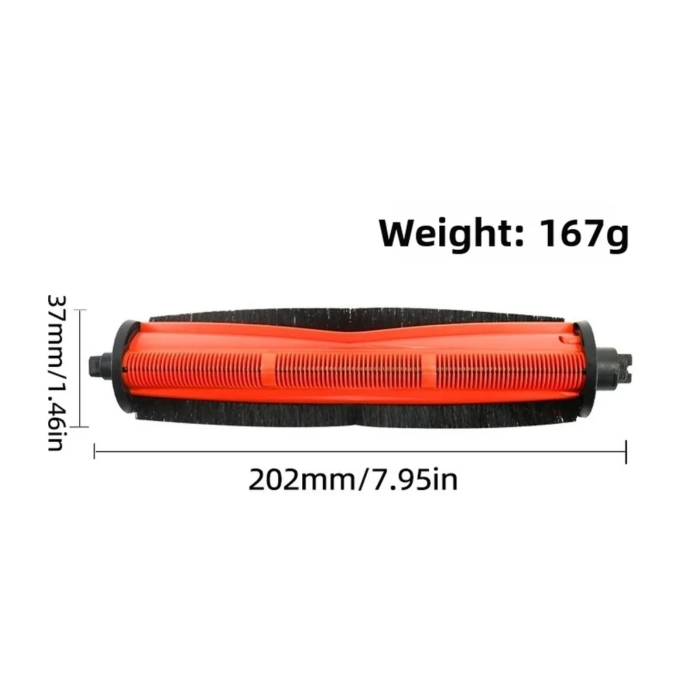 1/2pcs Wrap-Free Brush Roller Hair-Hair-cutting Roller Brush Accessory For Dreame Second And Third Generations Robot Vacuum