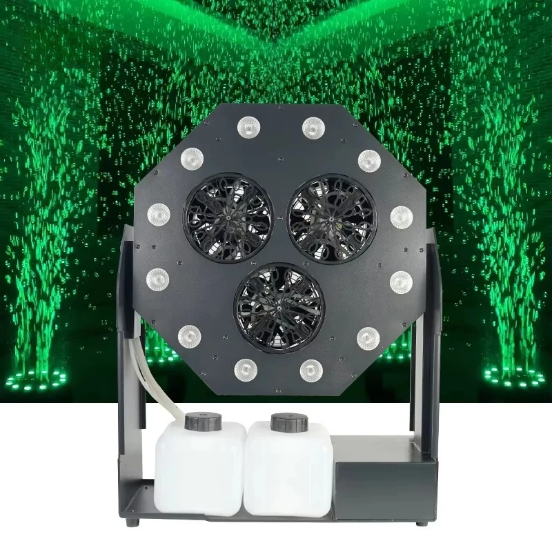 Stage Effect Aluminum Alloy 120W DMX Bubble Maker RGBW 12pcs LED Bubble Machine for Event Party Show