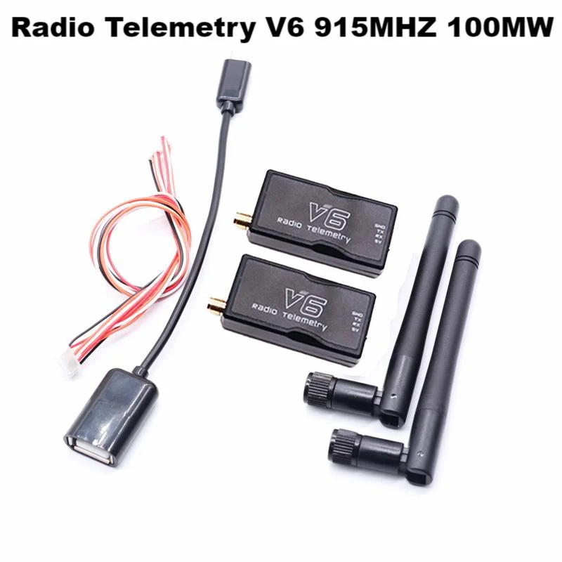 3DR Radio  Telemetry V6 433MHZ 915MHZ 100MW/500MW/1000MW Air and Ground Data Transmit Module with OTG cables for 6C PRO