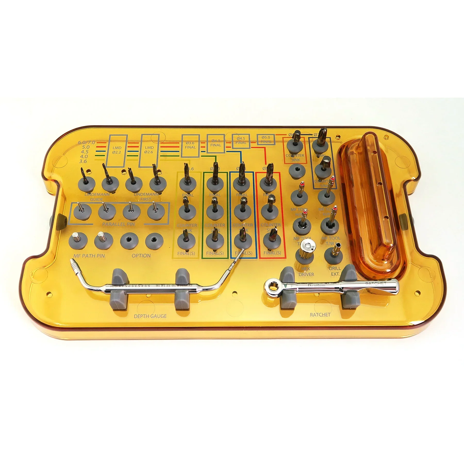 

Dentium Implant kit Original Dentium DASK Dental Implant Bone Chisel Digital Guide Surgery Prosthetic Kit