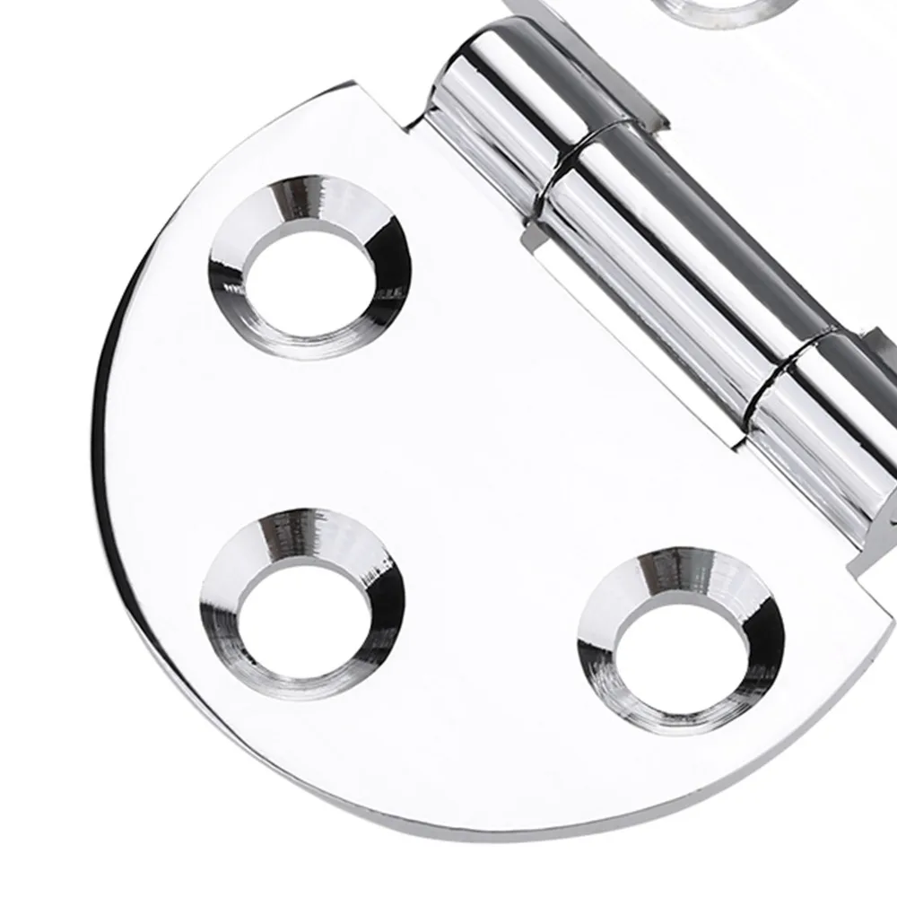 2pcs Heavy Round Hatch Hinges 180 Degree Chrome color Boat Hinges Cabinet Door Hinges Marine