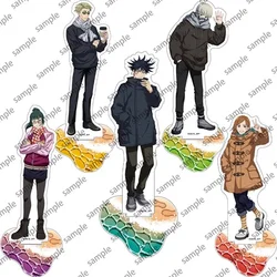 15CM Anime Jujutsu Kaisen Gojo Satoru Nanami  Acrylic Stand Figure Plate Winter Coat model Desk Decor Gift