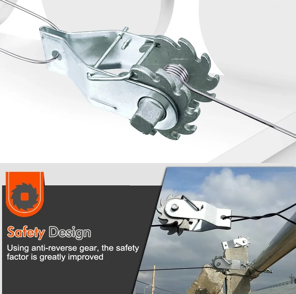 

Сверхмощная ручка для затяжки забора с храповым механизмом, сельскохозяйственный сетчатый инструмент для установки электрического и забора для скота