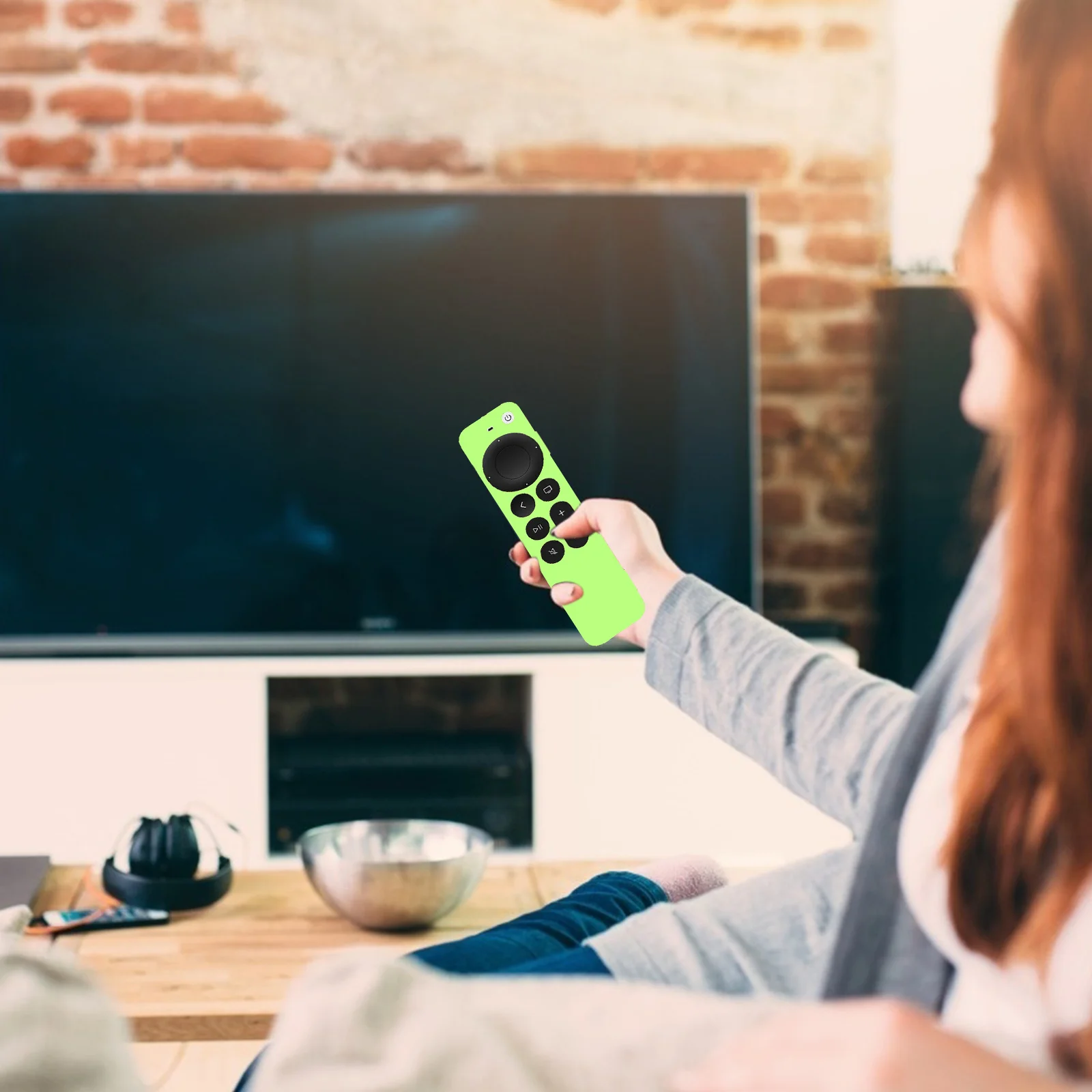 

Silicone Remote Control Protective Case Compatible Controller Soft Slim Cover Shockproof Glow in Dark Remote