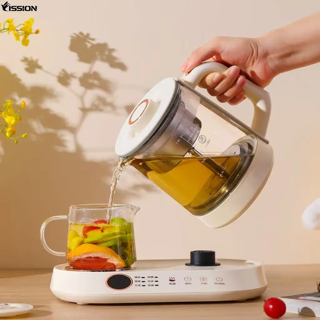 Glass Cordless Electric Kettle with Class a Energy Efficiency 1L Capacity for Home & Office Use