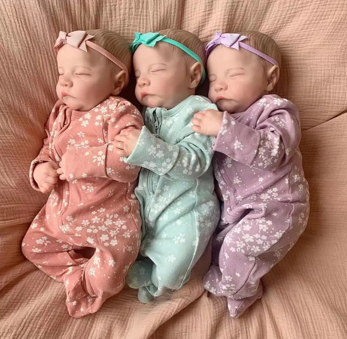 

SANDIE 48cm Reborn baby Doll Levi 3D Skin Already Finished With Painted Hair Real Photos with cute Dress Christmas Gift
