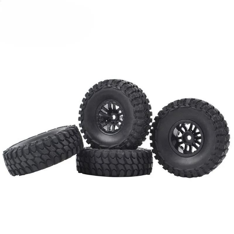 

4pcs RC 1.0 Inch Tires and Wheels Rubber Crawler Tyres for 1/24 1/18 RC Crawler Car Axial SCX24 C10 Truck FMS FCX24 TRX4M