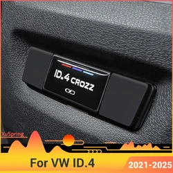 Car Rear Console Center USB Equip Charging Port Protective Cover Dust-proof Frame for VW ID.4 ID4 ID6 crozz X 2021-2025