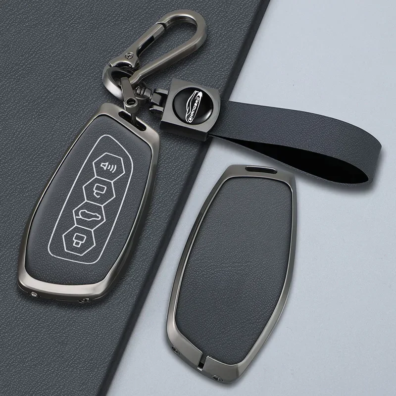 

New Zinc Alloy Car Key Cover Men Women Upscale Keychain Case For Great Wall Haval Key Holder New Harvard Beast Cool Dog