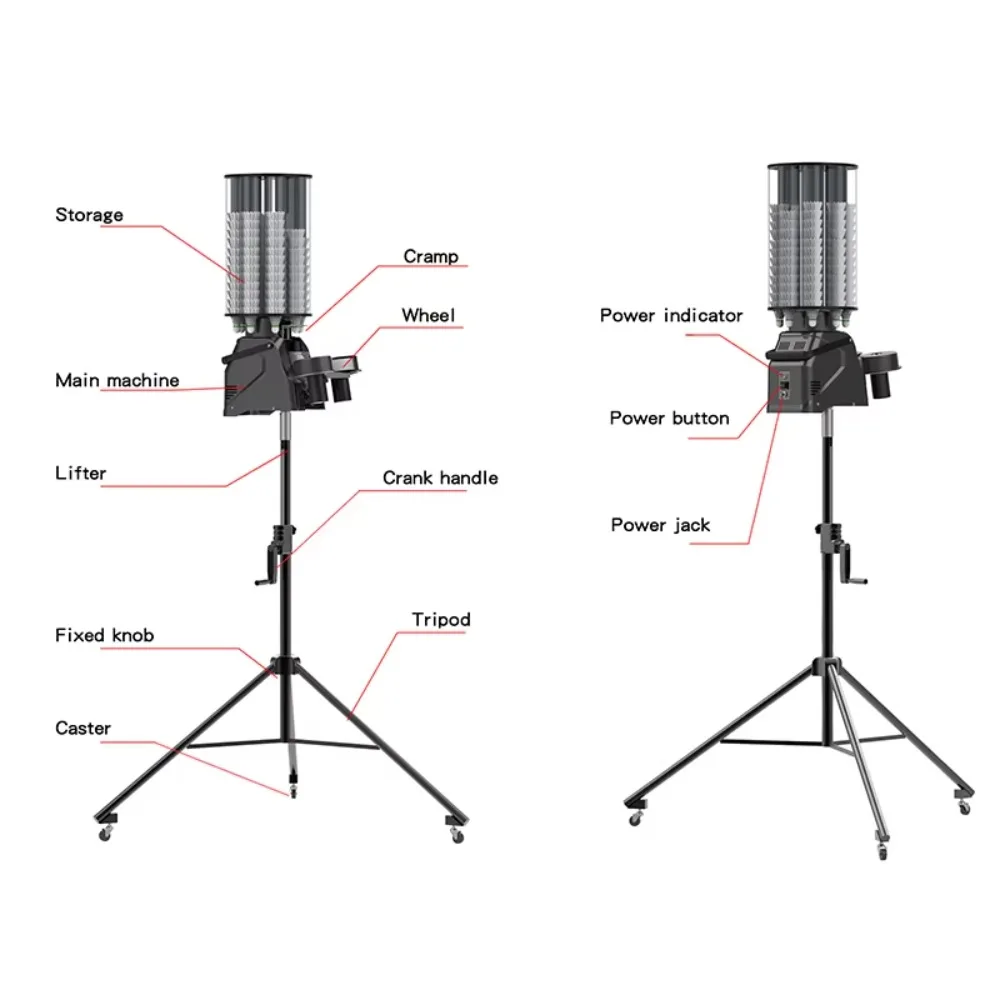 Picture 6: High Quality Shuttlecock Launcher Machine Control Speed Angel Outdoor & Indoor Feather Badminton Machine for Player