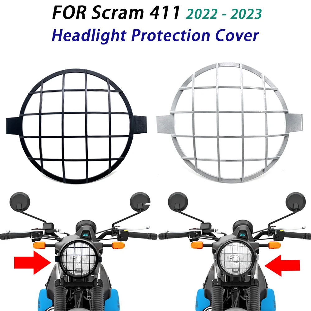 For Himalayan Scram 411 SCRAM411 2022 2023Motorbike Accessories Headlight Head Light Guard Protector Cover