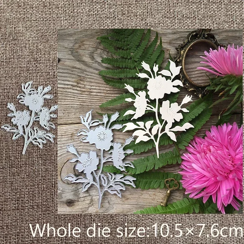 

New Design Craft Metal stencil mold Cutting Die flower branch decoration scrapbook die cuts Album Paper Card Craft Embossing